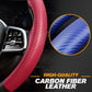 🚗✨ Capa de Volante em Couro Fibra de Carbono – Mais Conforto, Segurança e Estilo Para Seu Carro