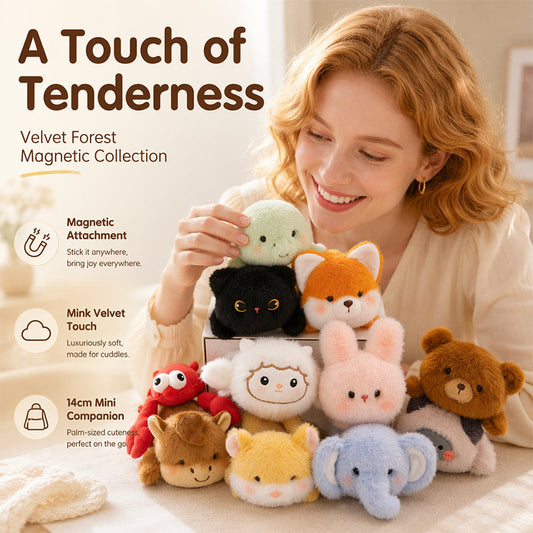 🧸✨ Pelúcia Magnética Fofa de Geladeira – Companheiro adorável para decorar, abraçar e aliviar o estresse