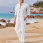 👔✨ Conjunto Masculino de Verão 2 Peças – Camisa e calça leve, elegante e confortável para qualquer ocasião