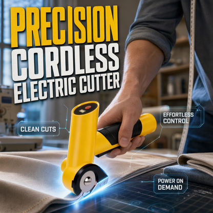 ✂️⚡ Cortador Elétrico Sem Fio – Corte rápido e preciso para artesanato, tecidos e trabalhos domésticos