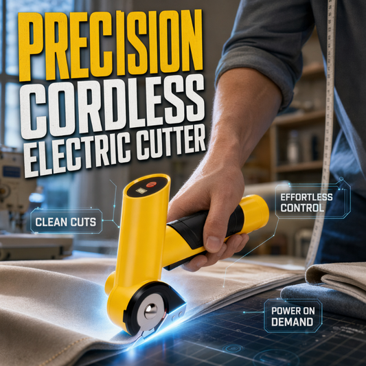 ✂️⚡ Cortador Elétrico Sem Fio – Corte rápido e preciso para artesanato, tecidos e trabalhos domésticos