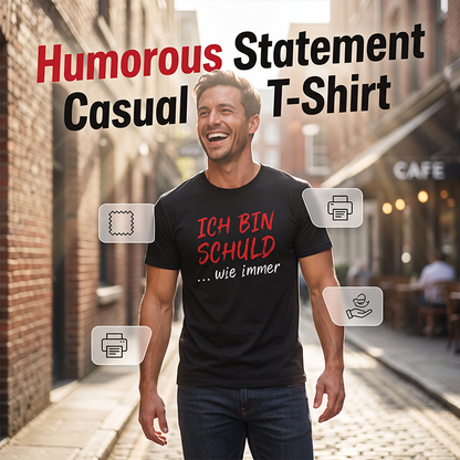 👕🔥 Camiseta Masculina com Frase Divertida – Estilo ousado, confortável e perfeito para quem gosta de se destacar