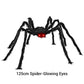 🕷️🎃 Aranha Gigante de Halloween com Teia Iluminada – Decoração assustadora para transformar sua casa
