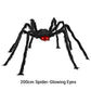 🕷️🎃 Aranha Gigante de Halloween com Teia Iluminada – Decoração assustadora para transformar sua casa