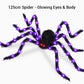 🕷️🎃 Aranha Gigante de Halloween com Teia Iluminada – Decoração assustadora para transformar sua casa