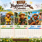 🐮✨ Calendário de Parede 2027 com Vacas Highland – 12 meses de charme, organização e decoração aconchegante para sua casa