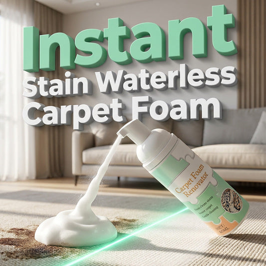 🧼✨ Espuma Limpa Carpetes Sem Água – Remova manchas e sujeiras difíceis em segundos