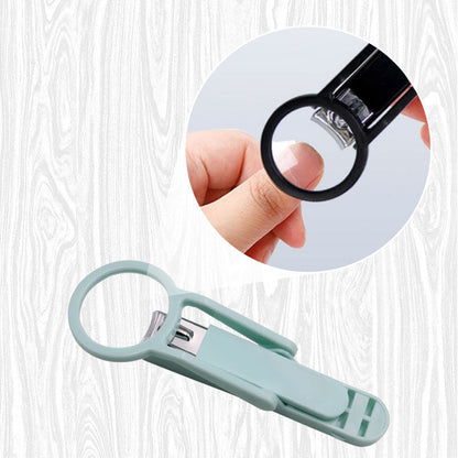 ✂️🔍 Cortador de Unhas com Lupa Integrada – Corte perfeito, preciso e sem sujeira em qualquer lugar