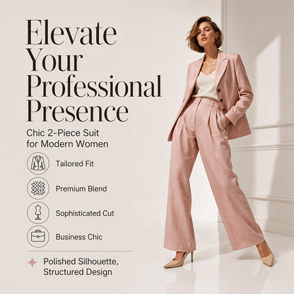 🍂✨ Conjunto Feminino de Blazer e Calça – Elegância moderna, conforto leve e estilo sofisticado para o outono