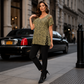 🐆✨ Blusa Feminina Estampa Leopardo com Decote V – Elegância, conforto e estilo para todos os dias