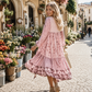 🌸👗 Vestido Midi Floral Feminino Fluido – Elegância, conforto e estilo para todos os momentos