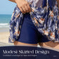 👙✨ Maiô Feminino 2 Peças com Saia – Controle abdominal, conforto plus size e elegância para praia e piscina