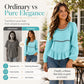 👚✨ Blusa Feminina Casual com Mangas Bufantes – Elegância, conforto e estilo para transformar seus looks do dia a dia