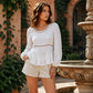 👚✨ Blusa Feminina Casual com Mangas Bufantes – Elegância, conforto e estilo para transformar seus looks do dia a dia