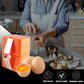 🥚✨ Quebra-Ovos Fácil e Seguro – Quebre ovos perfeitamente sem sujeira, sem desperdício e sem gemas quebradas