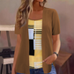 👚✨ Top Feminino 2 em 1 com Blocos de Cores – Estilo moderno, elegante e confortável para todos os momentos