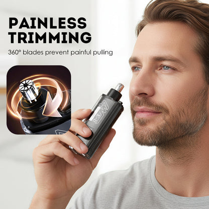 ✨👃 Aparador de Pelos de Nariz e Orelha com LED – Remoção rápida, precisa e confortável sem puxões