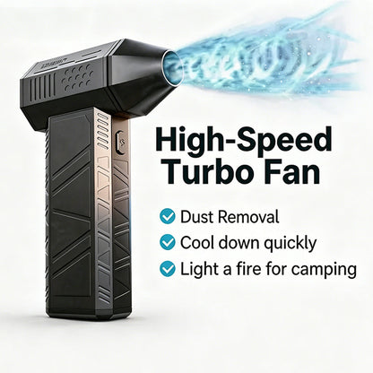 💨🔥 Soprador de Ar Turbo Portátil 200W – Remova poeira, água e sujeira com potência profissional em qualquer lugar