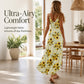 🌻✨ Vestido Feminino Maxi com Estampa de Girassol – Leve, fresco e elegante para os dias de verão