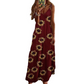 🌻✨ Vestido Feminino Maxi com Estampa de Girassol – Leve, fresco e elegante para os dias de verão