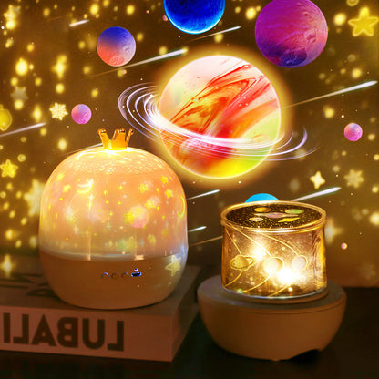 🌌✨ Projetor de Estrelas com Luz Noturna – Transforme o quarto em um céu mágico cheio de encanto