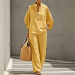 👗✨ Conjunto Feminino de Gola Alta e Calça Pantalona – Elegância, conforto e estilo sofisticado em um só look