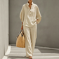 👗✨ Conjunto Feminino de Gola Alta e Calça Pantalona – Elegância, conforto e estilo sofisticado em um só look