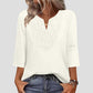 👚✨ Blusa Túnica Feminina com Gola V e Renda – Elegância, conforto e estilo sofisticado para todos os momentos