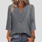 👚✨ Blusa Túnica Feminina com Gola V e Renda – Elegância, conforto e estilo sofisticado para todos os momentos