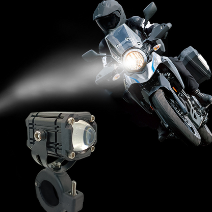 🏍️✨ Farol Auxiliar LED para Moto – Iluminação potente, mais segurança e visão clara para pilotar à noite