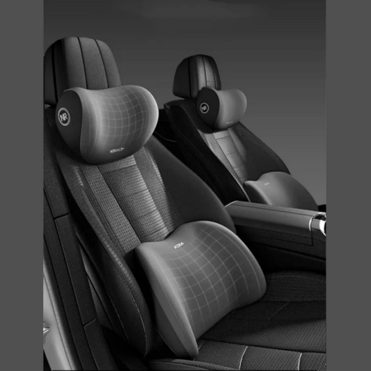 🚗✨ Almofada de Apoio para Pescoço e Lombar de Carro – Mais conforto e menos fadiga em viagens longas