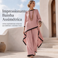 ✨👗 Conjunto Feminino Old Money Elegante – Túnica assimétrica e calça pantalona para um visual sofisticado e confortável