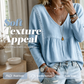 ✨👚 50% OFF! Blusa Feminina de Renda com Decote em V – Elegância confortável para transformar qualquer look do dia a dia