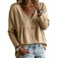 ✨👚 50% OFF! Blusa Feminina de Renda com Decote em V – Elegância confortável para transformar qualquer look do dia a dia
