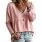 ✨👚 50% OFF! Blusa Feminina de Renda com Decote em V – Elegância confortável para transformar qualquer look do dia a dia