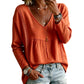 ✨👚 50% OFF! Blusa Feminina de Renda com Decote em V – Elegância confortável para transformar qualquer look do dia a dia