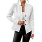 🔥👔 50% OFF! Blazer Feminino Texturizado com Botões – Elegante, Sofisticado e com Caimento Slim