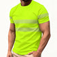 👕✨ Camiseta Masculina Listrada 3D – Estilo Moderno, Tecido Respirável e Conforto para o Dia Todo