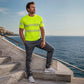 👕✨ Camiseta Masculina Listrada 3D – Estilo Moderno, Tecido Respirável e Conforto para o Dia Todo