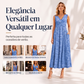 👗✨ Vestido Feminino Plus Size Sem Mangas com Decote em V – Elegância, Conforto e Caimento que Valoriza a Silhueta