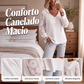 🧶✨ Blusa Feminina de Tricô com Capuz e Renda – Conforto macio, estilo elegante e toque feminino