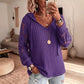 🧶✨ Blusa Feminina de Tricô com Capuz e Renda – Conforto macio, estilo elegante e toque feminino