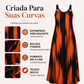 👗✨ Vestido Listrado Feminino Plus Size Sem Mangas – Conforto, caimento elegante e estilo para o dia a dia