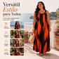 👗✨ Vestido Listrado Feminino Plus Size Sem Mangas – Conforto, caimento elegante e estilo para o dia a dia