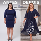👗✨ Vestido Midi de Chiffon em Camadas – Elegância fluida, caimento favorecedor e estilo sofisticado