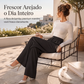 👖✨ Calça Feminina de Cintura Alta e Perna Larga – Silhueta alongada, caimento fluido e conforto para o dia todo