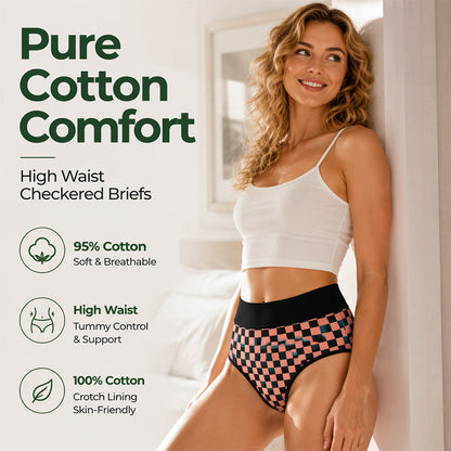 🔥🩲 50% OFF! Calcinhas Femininas de Cintura Alta – Cintura Confortável, Tecido Macio e Ajuste Perfeito