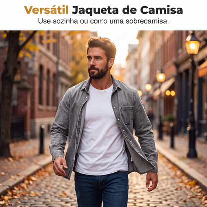 👔✨ Camisa Masculina de Algodão de Manga Longa – Confortável, Respirável e Elegante para o Dia a Dia