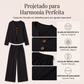 🔥👗 50% OFF! Conjunto Feminino com Blusa de Manga Comprida e Calça de Perna Larga – Elegante, Confortável e Versátil