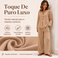 🔥👗 50% OFF! Conjunto Feminino com Blusa de Manga Comprida e Calça de Perna Larga – Elegante, Confortável e Versátil